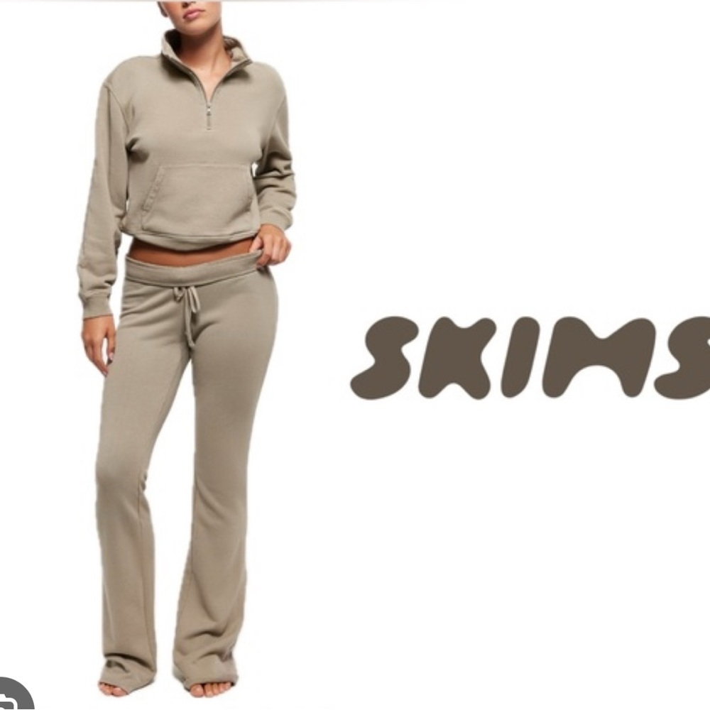 Skims French Terry Tan Jogger Pants